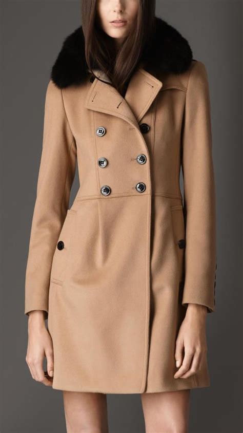 manteau femme cachemire burberry|Burberry check wool coats.